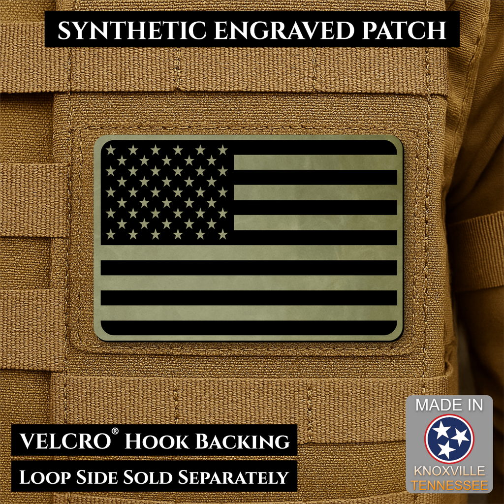 American Flag Patch | Made in USA | VELCRO® Brand Hook Backing